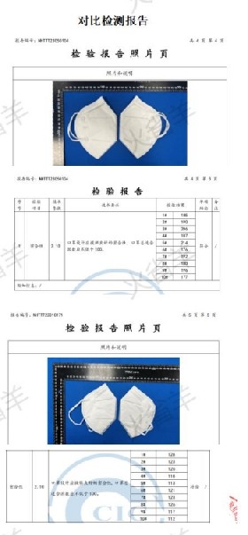 对比检测报告